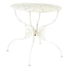 Pamono Mid-Century Italian White Wrought Garden Table, 1960s New