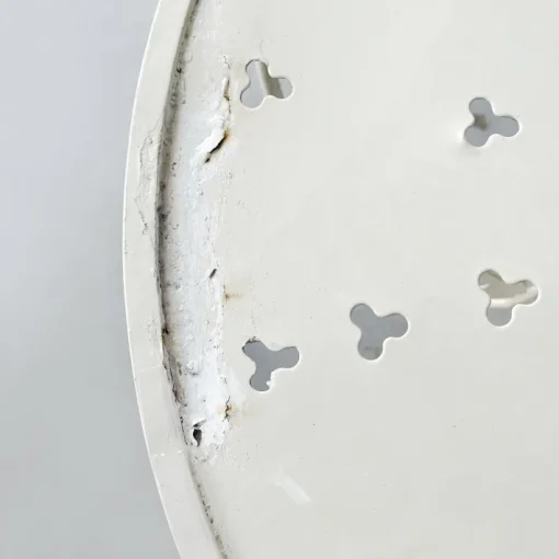 Pamono Mid-Century Italian White Wrought Garden Table, 1960s New