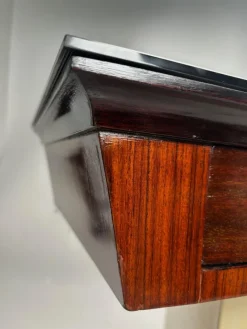 Pamono Mid-Century Italian Wood and Brass Console Table, 1950s Outlet