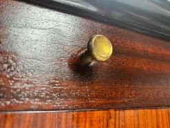 Pamono Mid-Century Italian Wood and Brass Console Table, 1950s Outlet