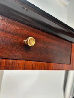 Pamono Mid-Century Italian Wood and Brass Console Table, 1950s Outlet