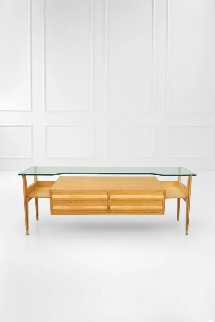 Pamono Mid-Century Italian Wooden Chest of Drawers, 1950s Hot