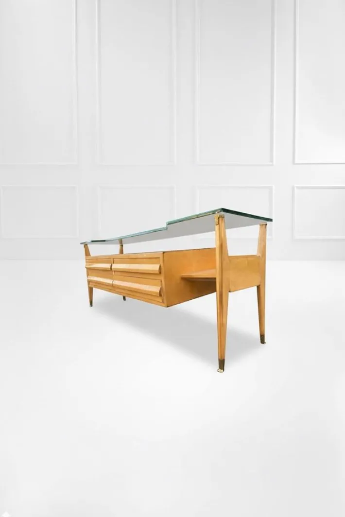 Pamono Mid-Century Italian Wooden Chest of Drawers, 1950s Hot