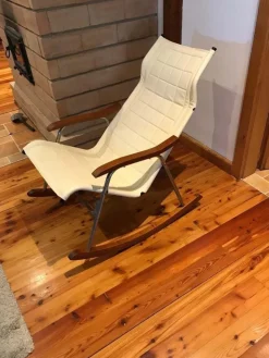 Pamono Mid-Century Japanese Rocking Chair by Takeshi Nii Hot