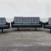 Pamono Mid-Century Leather Sofas and Armchairs from Krasemann, 1960s, Set of 3 Outlet