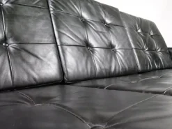 Pamono Mid-Century Leather Sofas and Armchairs from Krasemann, 1960s, Set of 3 Outlet