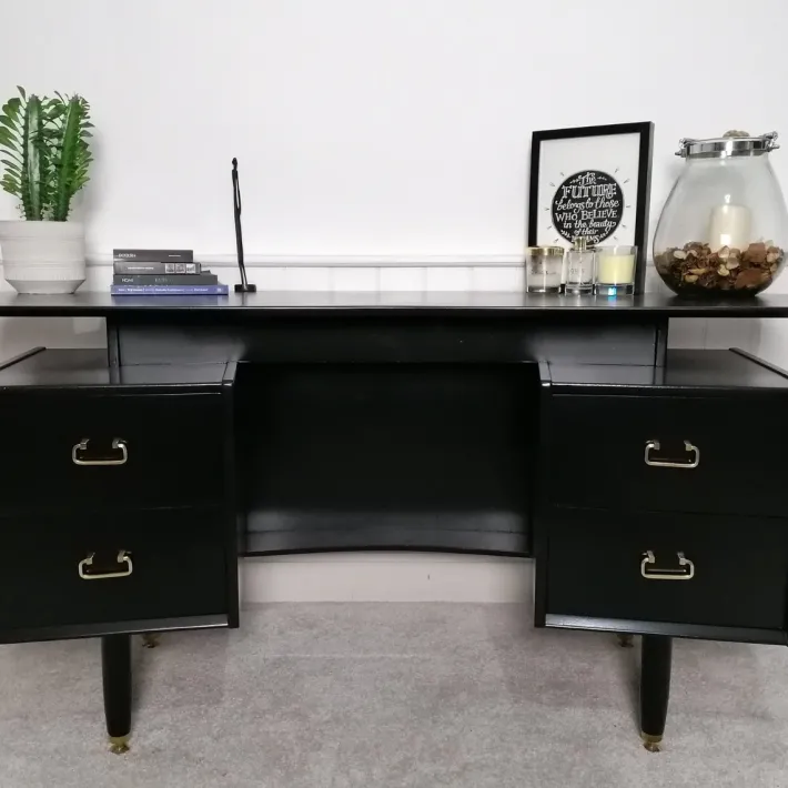 Pamono Mid-Century Librenza Curved Dressing Table by E Gomme for G-Plan, 1950 Clearance