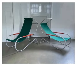 Pamono Mid-Century Lido Sun Lounge Chairs by Battista and Gino Giudici, Italy, 1950s, Set of 4 Clearance