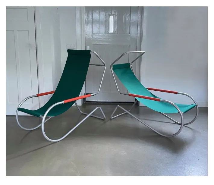 Pamono Mid-Century Lido Sun Lounge Chairs by Battista and Gino Giudici, Italy, 1950s, Set of 4 Clearance