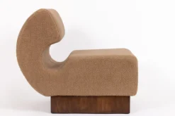 Pamono Mid-Century Lounge Chair in Cashmere Bouclé from Shumacher, Italy, 1970s Best