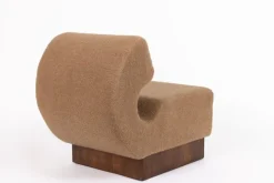 Pamono Mid-Century Lounge Chair in Cashmere Bouclé from Shumacher, Italy, 1970s Best