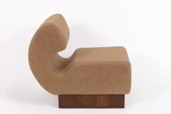 Pamono Mid-Century Lounge Chair in Cashmere Bouclé from Shumacher, Italy, 1970s Best