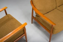 Pamono Mid-Century Lounge Chairs and 3-Seater Sofa by Walter Knoll Antimott, 1960s, Set of 3 Clearance