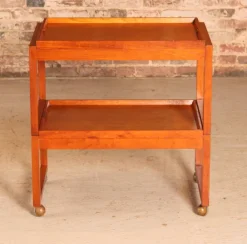 Pamono Mid-Century Metamorphic Teak Serving Trolley from White & Newton, 1960s Online