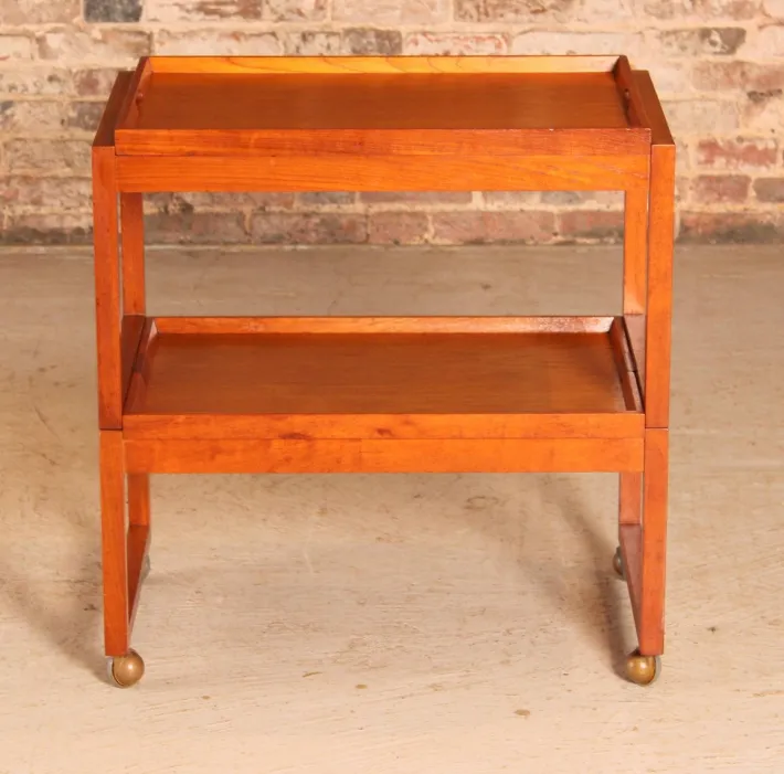 Pamono Mid-Century Metamorphic Teak Serving Trolley from White & Newton, 1960s Online
