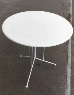 Pamono Mid-Century Minimalist German Metal Garden Table attributed to Mauser Werke Waldeck, 1960s Sale