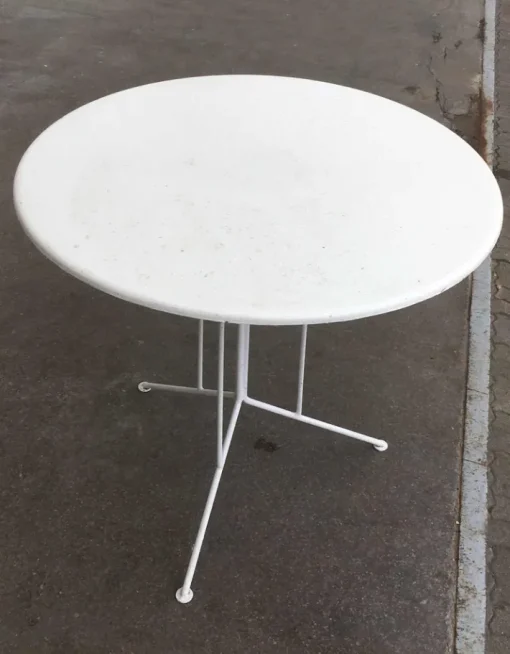 Pamono Mid-Century Minimalist German Metal Garden Table attributed to Mauser Werke Waldeck, 1960s Sale