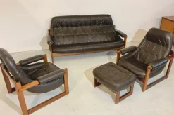 Pamono Mid-Century Model MP-163 Earth Lounge Sofa Set by Percival Lafer, 1970s, Brazil, Set of 4 Online
