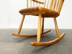 Pamono Mid-Century Model WK-S 7 Beech Rocking Chair by Arno Lambrecht for Wk Möbel, 1950s Sale