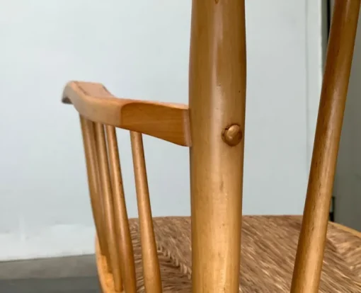 Pamono Mid-Century Model WK-S 7 Beech Rocking Chair by Arno Lambrecht for Wk Möbel, 1950s Sale