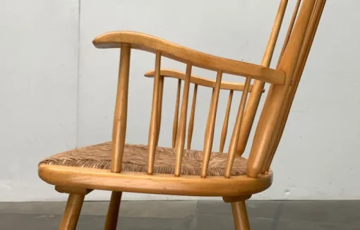 Pamono Mid-Century Model WK-S 7 Beech Rocking Chair by Arno Lambrecht for Wk Möbel, 1950s Sale