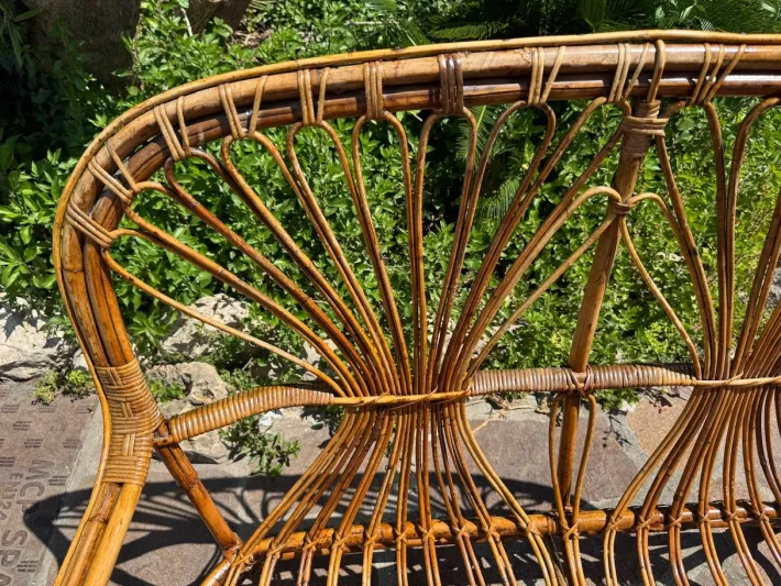 Pamono Midcentury Modern Bamboo Rattan Sofa Set, 1960s, Set of 6