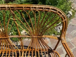 Pamono Midcentury Modern Bamboo Rattan Sofa Set, 1960s, Set of 6