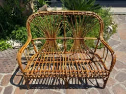 Pamono Midcentury Modern Bamboo Rattan Sofa Set, 1960s, Set of 6