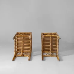 Pamono Mid-Century Modern Bamboo Side Tables, Italy, 1960s, Set of 2 Hot