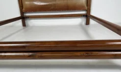 Pamono Mid-Century Modern Bed in Wood and Leather Online