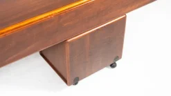 Pamono Mid-Century Modern Bed with Nightstands attributed to Fabio Lenci for Bernini, Italy, 1970s Best