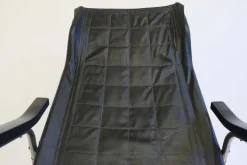 Pamono Mid-Century Modern Black Leather Rocking Chair by Takeshi Nii, 1960s Outlet