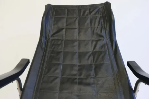 Pamono Mid-Century Modern Black Leather Rocking Chair by Takeshi Nii, 1960s Outlet