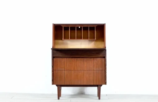 Pamono Mid-Century Modern British Teak Secretaire from Elliots of Newbury, 1960s Sale