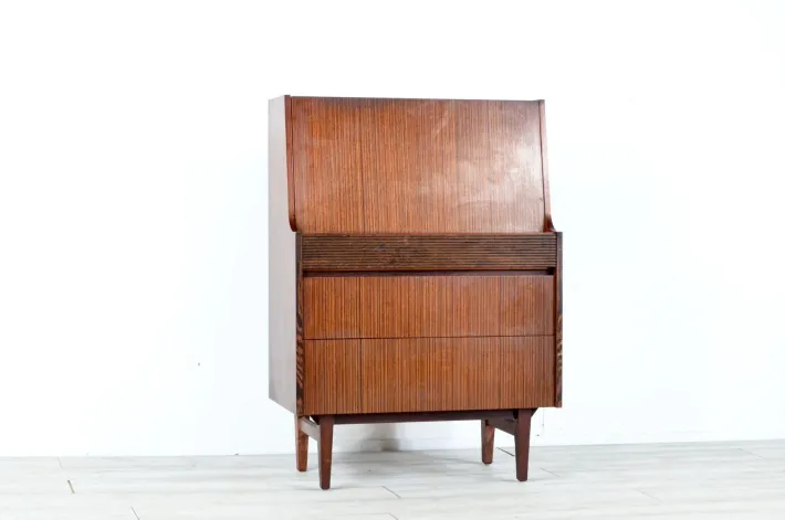 Pamono Mid-Century Modern British Teak Secretaire from Elliots of Newbury, 1960s Sale