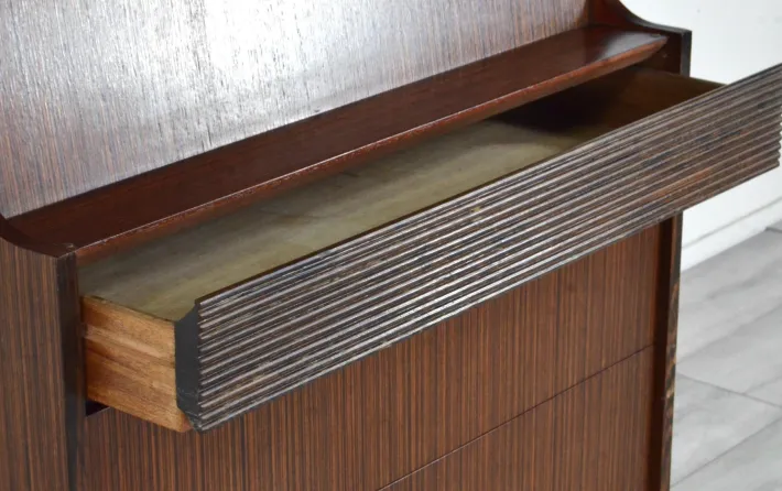Pamono Mid-Century Modern British Teak Secretaire from Elliots of Newbury, 1960s Sale