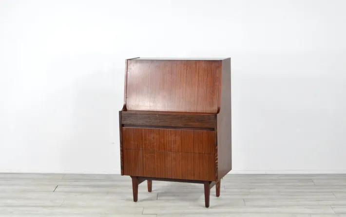 Pamono Mid-Century Modern British Teak Secretaire from Elliots of Newbury, 1960s Sale