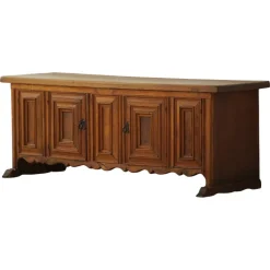 Pamono Mid-Century Modern Brutalist French Oak Sideboard, 1950s