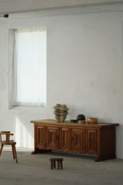 Pamono Mid-Century Modern Brutalist French Oak Sideboard, 1950s