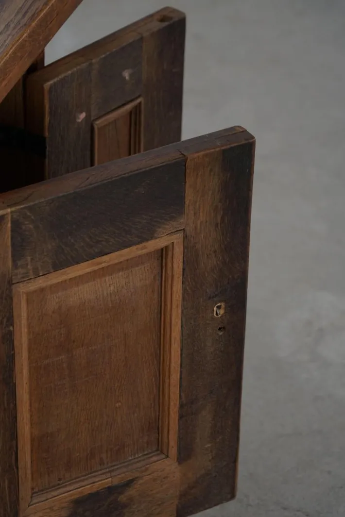 Pamono Mid-Century Modern Brutalist French Oak Sideboard, 1950s