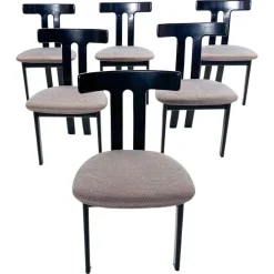 Pamono Mid-Century Modern Chairs in the style of Luigi Vaghi, 1960s, Set of 6 Sale