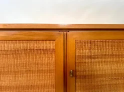 Pamono Mid-Century Modern Cherry Sideboard with Woven Front, West Germany, 1965 Outlet