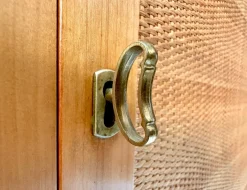 Pamono Mid-Century Modern Cherry Sideboard with Woven Front, West Germany, 1965 Outlet