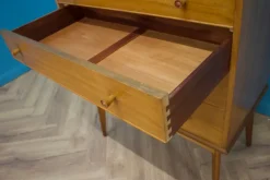 Pamono Mid-Century Modern Chest of Drawers in Walnut by Alfred Cox, 1950s Sale