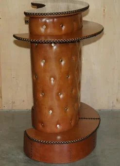 Pamono Mid-Century Modern Clad Home Cocktail Bar and Stools, Set of 3 Discount