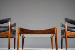 Pamono Mid-Century Modern Danish Armchairs and Coffee Table by Kristian Vedel for Sören Willadsen, 1960s, Set of 3 Discount