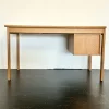 Pamono Mid-Century Modern Danish Oak Desk with Sliding Top by Peter Lovig Nielsen for Løvig, 1960s Clearance