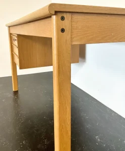 Pamono Mid-Century Modern Danish Oak Desk with Sliding Top by Peter Lovig Nielsen for Løvig, 1960s Clearance