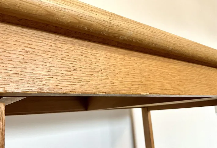 Pamono Mid-Century Modern Danish Oak Desk with Sliding Top by Peter Lovig Nielsen for Løvig, 1960s Clearance
