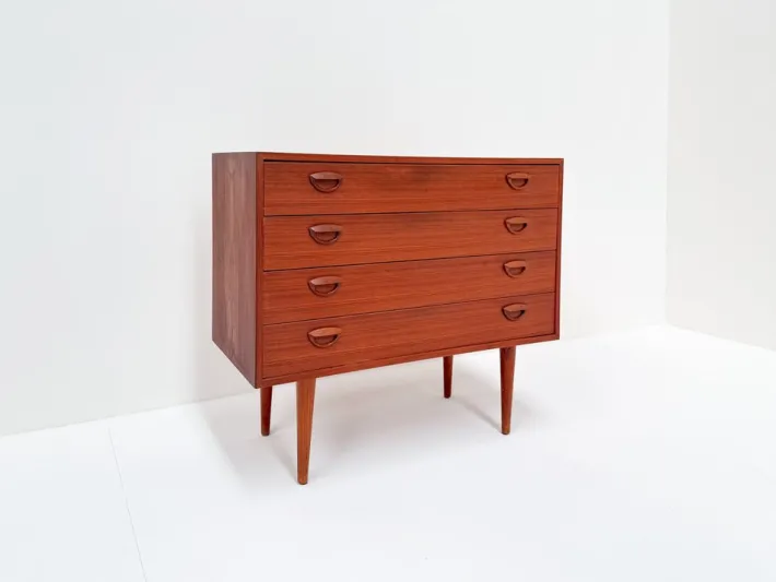 Pamono Mid-Century Modern Danish Teak Chest of Drawers by Kai Kristiansen, 1960s Discount